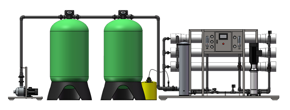 120m³ RO Filter To Purify Tap Water Into Drinking Water By Reverse Osmosis Filtration for Ice Factory